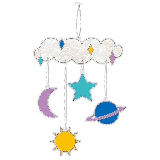 12 Pack: Color Your Way Galaxy Suncatcher Kit by Creatology&#x2122;
